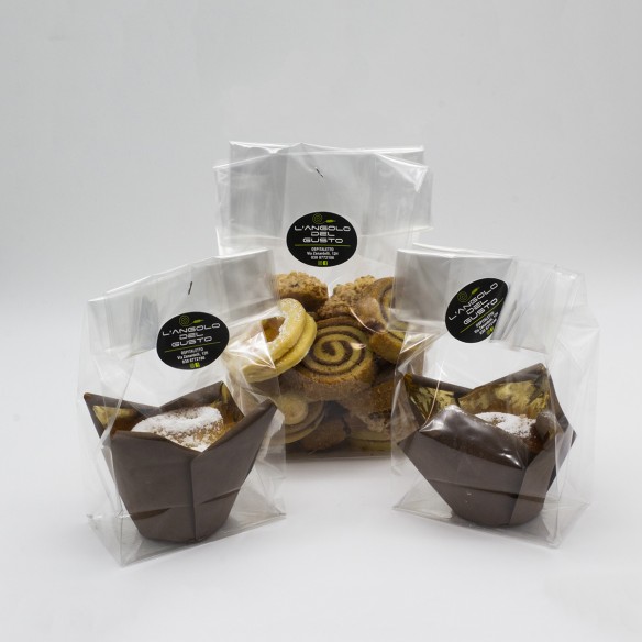 BOX DOLCE BISCOTTI E TORTA DI ROSE SINGOLA